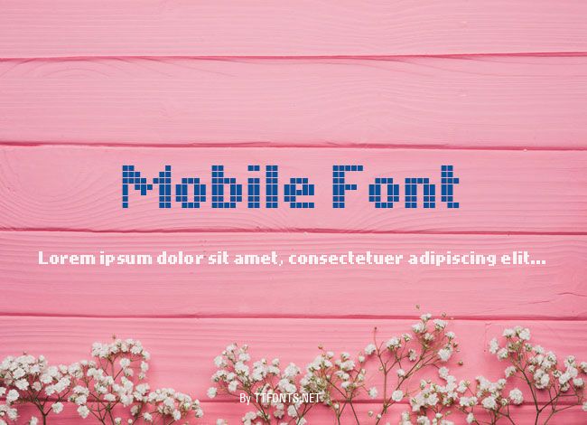 Mobile Font example